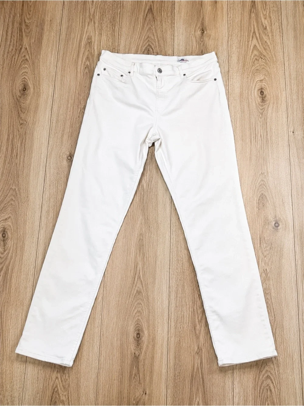 Faherty Stretch Terry Off White Jeans Pants Mens 36x32 Regenerative Cotton Pants